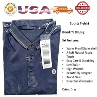 a folded shirt with a label
