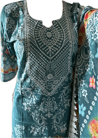 Unveiling Indian Luxury Collection: Exclusive 3-Pcs Designer Lawn Collection | Super Soft Cotton Dress