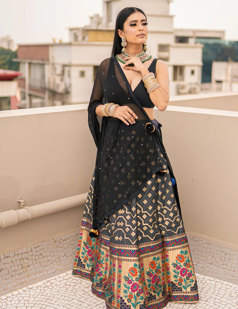Lady wearing New Designer Dress